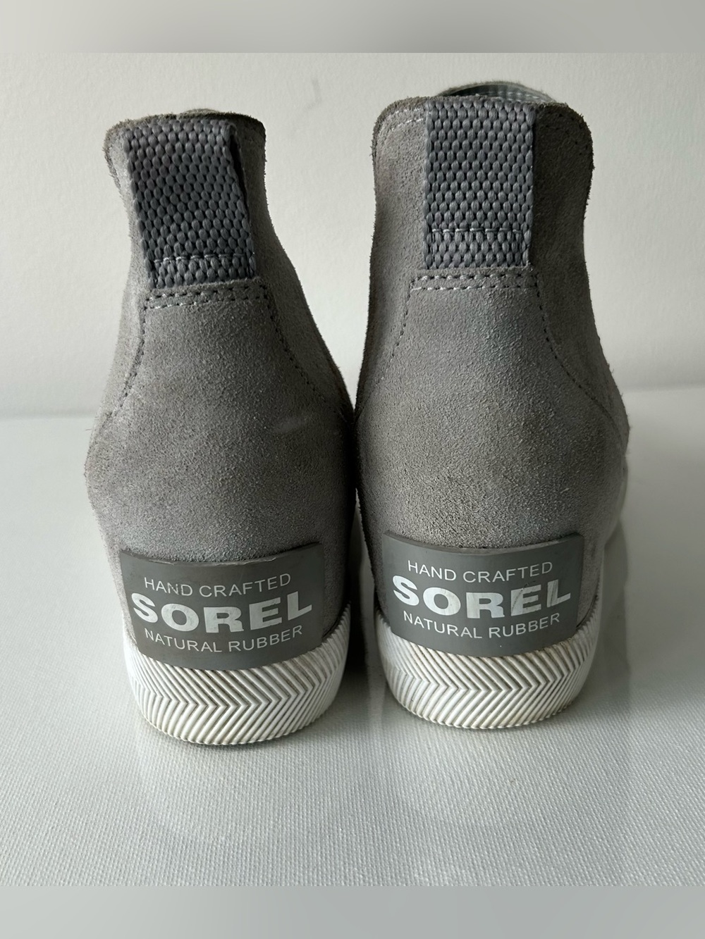 Sorel Out N About Boots Womens Size 9 US Gray Ankle Suede Leather Slip On NL4911 - Picture 4 of 11